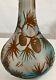 14.5 Vintage Galle-style Best Original Acid Etched Cameo Signed Pine Glass Vase