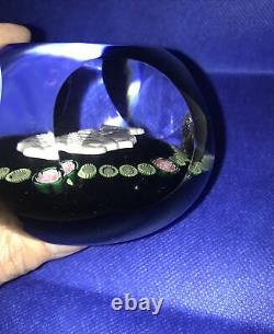 1977 BACCARAT CAMEO Crystal Paperweight Queen Elizabeth Limited Edition 47/500