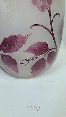 19th Century LEGRAS Large Art Cameo Glass Vase. Reduced By 20% Till 11/27