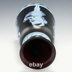 A Documented Thomas Webb Cameo Glass Vase Carved by Frank Wilkinson Completed 19