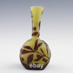A Galle Cameo Glass Banjo Vase c1910
