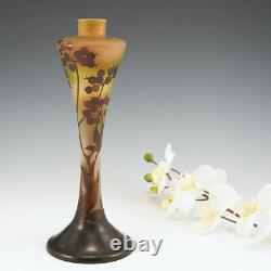 A Galle Cameo Glass Slender Lamp Base c1925