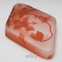 A Galle Cameo Glass Trinket Box And Cover c1900