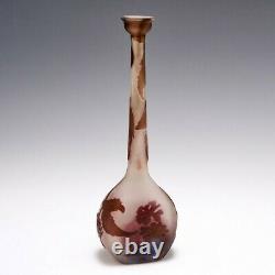 A Galle Cameo Trumpet Vase c1910