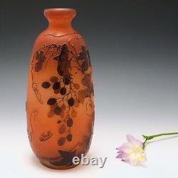 A Galle Three Colour Cameo Glass Vase c1920
