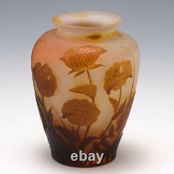 A Miniature Galle Cameo Glass Vase c1910