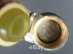 Antique 19th C Webb Cameo Art Glass Scent Bottle Perfume Gorham Sterling Cap