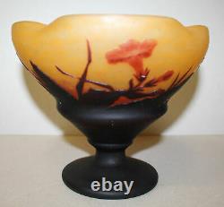 Antique Cameo Daum Nancy Pedestal Vase Art Glass