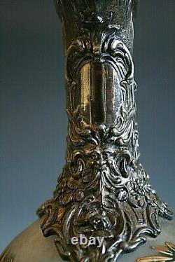 Antique French Art Nouveau Cameo Glass Claret Jug / Pitcher Possibly Daum