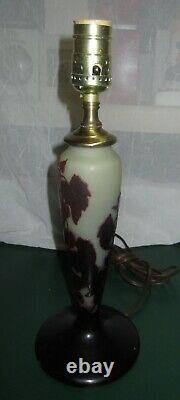 Antique Galle Cameo Art Glass Lamp