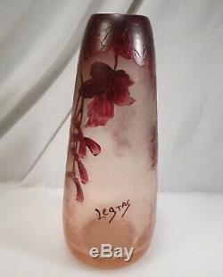 Antique Legras French Art Glass Cameo Vase 58239