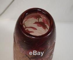 Antique Legras French Art Glass Cameo Vase 58239