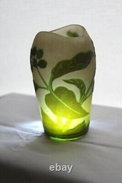 Antique Loetz Richard Art Nouveau cameo glass vase c 1920