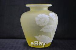 Antique Thomas Webb Cameo Glass Vase c. 1885 England Art Glass Signed