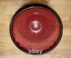 Antique Vintage Le Verre Francais Schneider French Cameo Art Glass Bowl