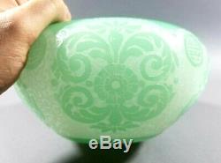 Antique Vintage STEUBEN Acid Etched Cameo Art Glass Bowl Chinese Early 20th C