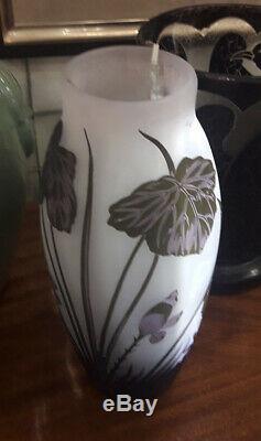 Arsall French Cameo Glass Vase