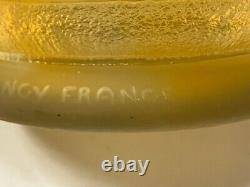 Art Deco Acid etched cameo glass vase. Signed- Daum Nancy France