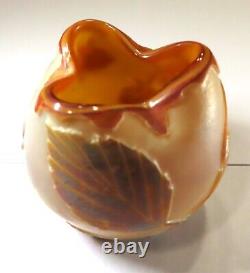 Art Nouveau French Cameo ART GLASS, LEGRAS Toothpick Holder, great condition