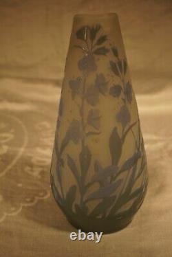 Art Nouveau Galle Cameo Art Glass Vase