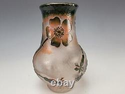 Art Nouveau Signed Daum Nancy Martelle Cameo Art Glass Vase