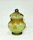 Art Nouveau Style Cameo Glass Lidded Vase / Jar signed Muller Freres Luneville