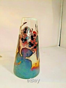 Artglass Cameo Val ST. Lambert Richard Daum Galle Tiffany Firepolished