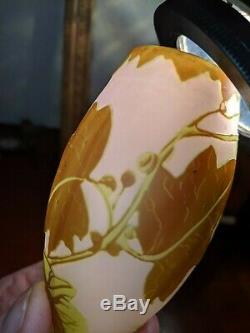 Artglass Cameo glass Richard Daum Galle Tiffany Authentic