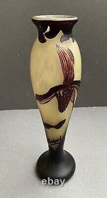 Austrian Cameo Glass Vase, 2 Colour Iris Signed Richard (Loetz), c. 1900