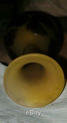 Authenticated Signed Small Early 1900's Original Galle Vase 12cm. Valued $1000