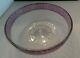 BACCARAT Glass Crystal Val St. Lambert Cranberry Cameo Empire Floral Bowl Lovely