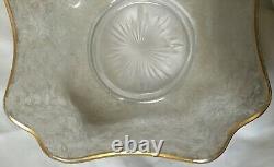 Baccarat Bowl Dish Cameo Glasses Coupe Saladi Cristal Grave Acide Art Nouveau Ad