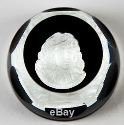 Baccarat Crystal Franklin Mint Great Leaders Cameo Paperweights Complete set 12