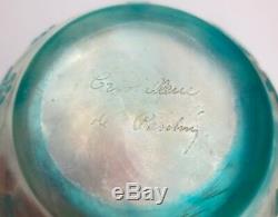 Ca. 1900 Art Nouveau Signed French Cameo Glass Art Glass Vase