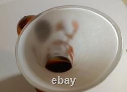 Cameo Art Nouveau Art Glass Vase 12 3/4 Autum Shades