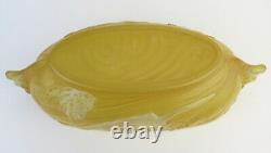 Consolidated Phoenix glass yellow Banana boat diving girl long cameo glass bowl