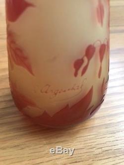 DArgental Cameo Glass Small Vase