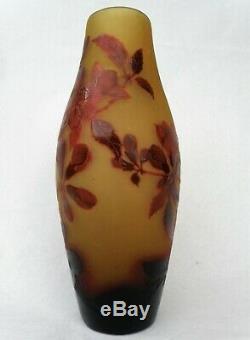 D'argental Splendid Art Nouveau Cameo Vase Stunning Decor