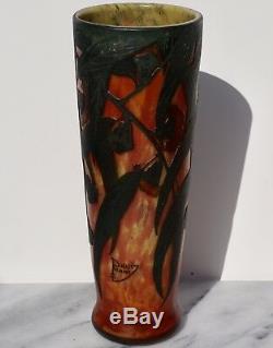 Daum Nancy Cameo and Enameled Art Nouveau Vase