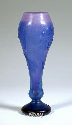 Daum Nancy Lothringerkreuz France Cameo Baluster Vase Flowers Decor UM1895