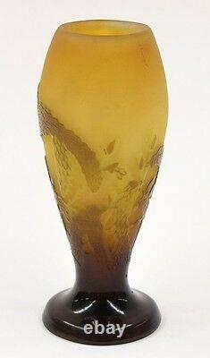 EMILE GALLE Cameo Glass Vase, circa 1904