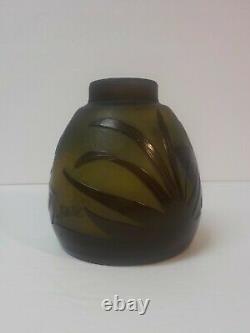 EMILE GALLE French CAMEO Art Glass 4 Vase, c. 1910