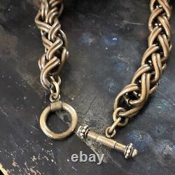 EXTASIA Necklace Intaglio Butterscotch Glass Cameo Byzantine 18 Chain Signed