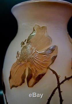 Early 20th Century German Cameo Art Glass Vase by Arsall