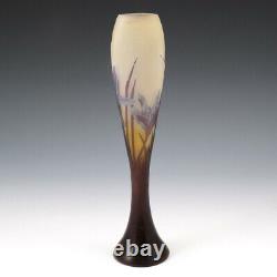 Emile Galle Three Colour Cameo Glass Vase 1900-04