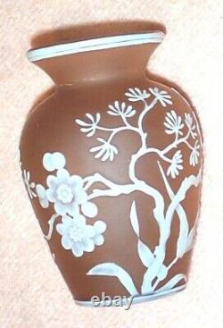 English Cameo Glass Cabinet Size Vase By Thomas Webb Or Stvens And Williams