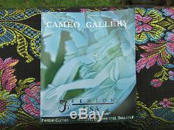 FENTON CAMEO CARVED BUBBLE MAGICFEATHER VASE ByKelsey Murphy-Robert Bomkamp