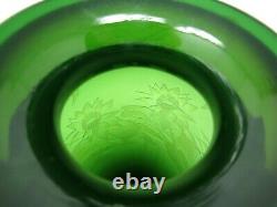 Fenton Murphy, Bomkamp Vase Sand Carved Cameo, Green Water Lilly Pond 10