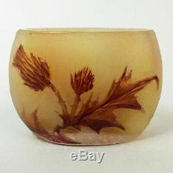 Fine Daum Nancy France Cameo Glass Vase C. 1910