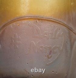 Fine Daum Nancy mold-blown Cameo'Colasanthe' Daum Glass Vase